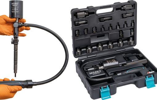 Extracteur pneumatique à percussion pour injecteurs Hazet – une pression douce sur les injecteurs diesel grippés